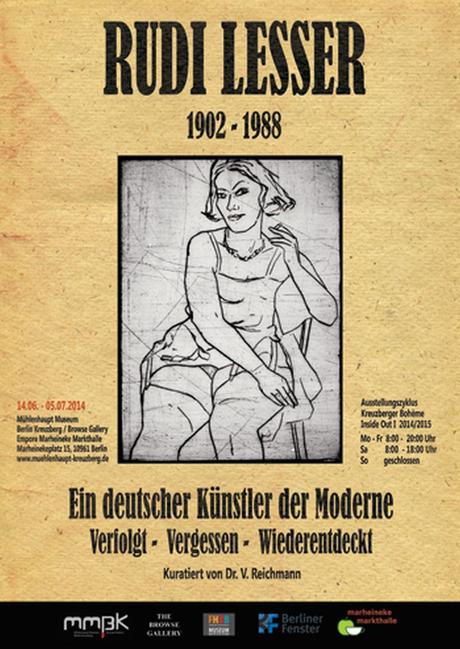 Poster Lesser web Berlinspiriert Kunst: Die Ausstellung Rudi Lesser. Ein deutscher Künstler der Moderne. 
