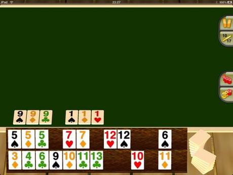 Touch Rummy HD – Rommee läßt sich auch mit Spielsteinen spielen