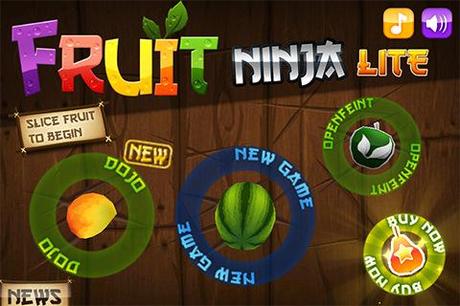 Fruit Ninja Lite – Teste deine virtuellen Schwertkunst und werde der Früchte Ninja auf deinem iPhone/iPod touch