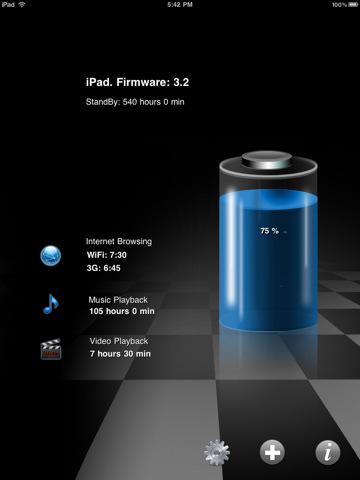 Batterie Monitor HD – Restlaufzeiz des iPhone, iPod touch und iPad unter verschiedenen Voraussetzungen ermitteln