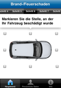 Volkswagen VersicherungsService iPhone-App inkl. Unfallhilfe.