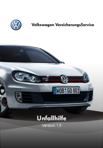 Volkswagen VersicherungsService iPhone-App inkl. Unfallhilfe.