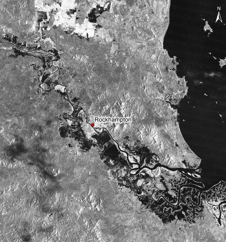 Spektakuläres Satellitenbild: Hochwasser in Australien