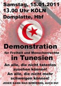 Demonstranten geschlagen/ Demos in Deutschland - Neues zur tunesischen Demokratiebewegung