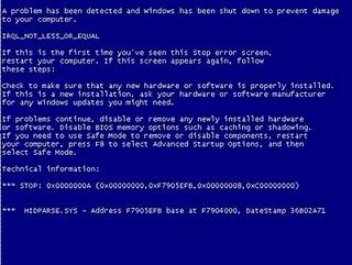 Windows 7 Update bedankt sich mit Bluescreen.