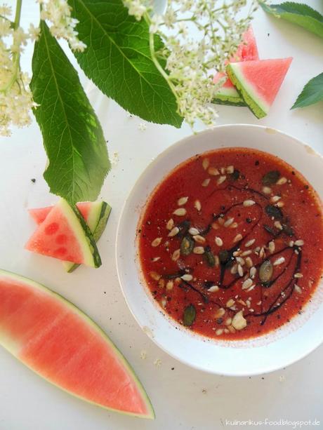 Für heiße Sommertag: Gazpacho mit Wassermelone
