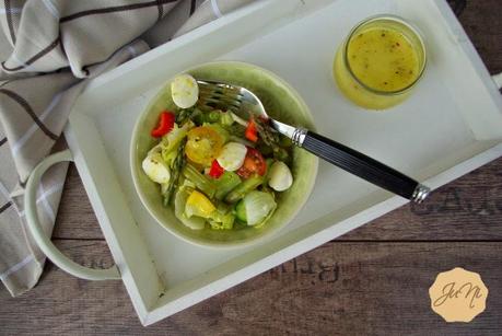 [Ju] Spargel-Salat mit Honig-Senf-Dressing {Rezept}
