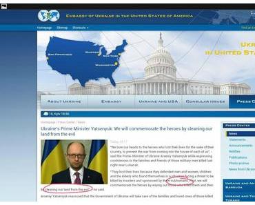 Kiewer Musterdemokrat entdeckt den lange vermissten Untermenschen