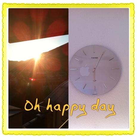 Freutag mit Sonne und Blumen