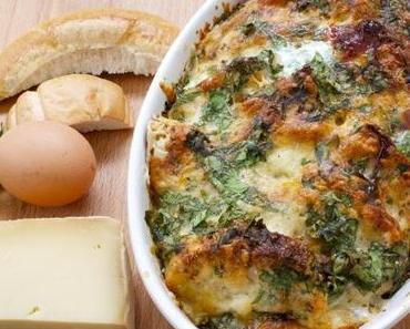 Schinken-Käse-Brot-Auflauf auch Ramequin genannt