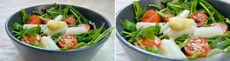 Sommerlicher Rauken-Spargel Salat