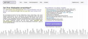 Die Webseitenansicht von serverstate.de