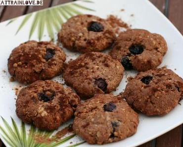 Vegane Blueberry-Chocolate-Cookies ohne Zucker
