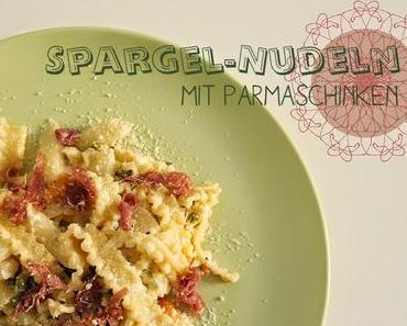 Spargel-Nudeln mit Parmaschinken