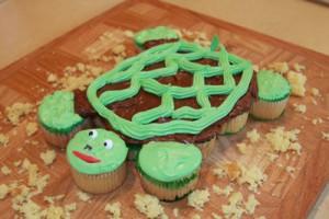 Schildkröten Cupcake