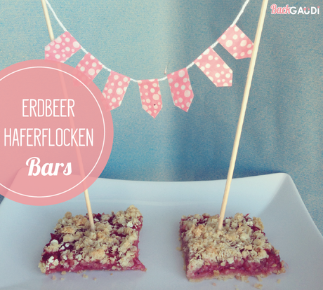 Erdbeer-Haferflocken-Bars