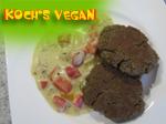 vegane Tofubouletten mit Sahnesauce