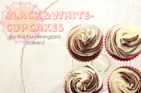 Black&White-Cupcakes oder auch: Marbled Cupcakes