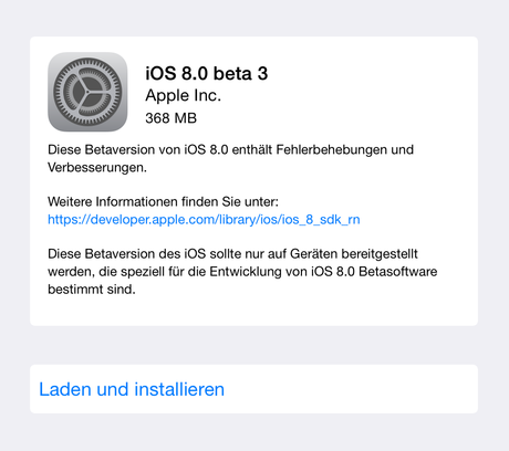 iOS8beta3