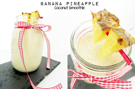 Banana Pineapple Coconut Smoothie