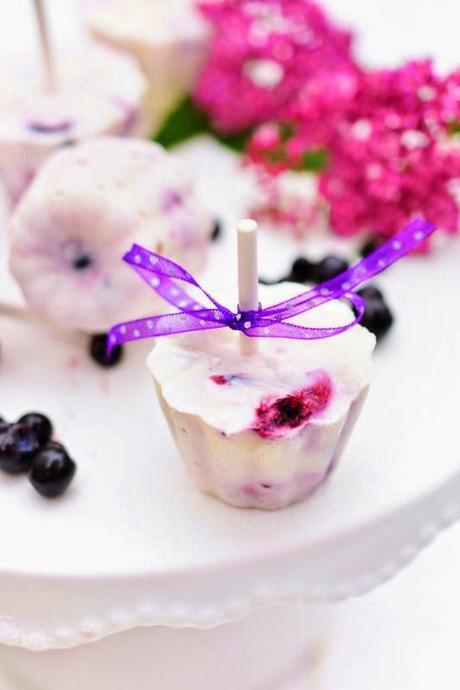 Blueberry Joghurt ice sticks und ein give away