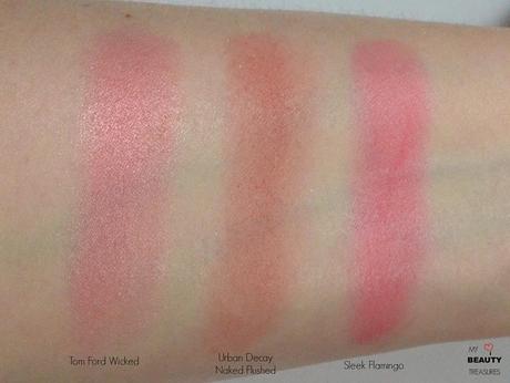 Swatches_Tom-Ford_Wicked-Urban-Decay-Naked-Flushed_Sleek_Flamingo