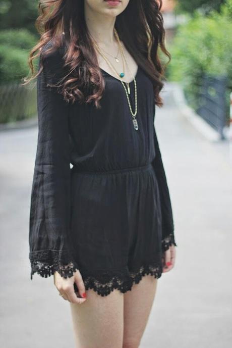 OOTD: Playsuit + Lace