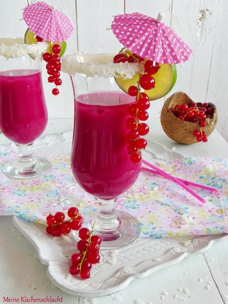Pink Coco Kiss Cocktail { Alkoholfrei }