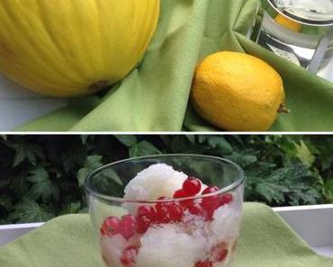 Hier wird’s der Honigmelone  eisig -oder – Melonensorbet, leckere Kühlung von innen