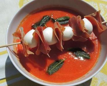 Tomaten-Melonen-Gazpacho – schnell