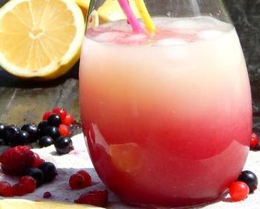 Frische Waldfrucht-Zitronenlimo / fresh berry-lemon soda