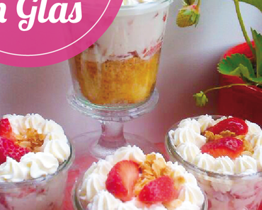 Haferflockenkuchen im Glas