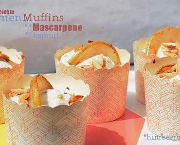 Brinen-Muffins mit Mascarpone-Joghurt-Mandel-Topping