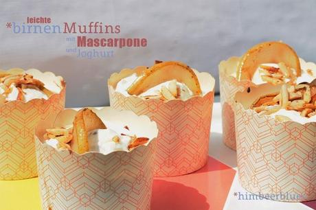 Brinen-Muffins mit Mascarpone-Joghurt-Mandel-Topping