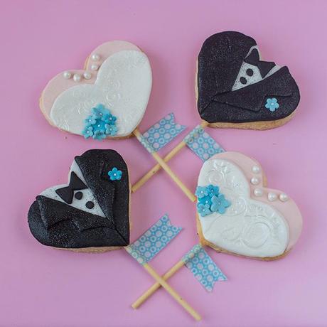Braut- und Bräutigam-Kekse