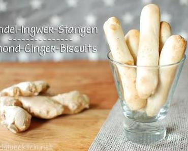 Mandel Ingwer Stangen / Almond Ginger Biscuits