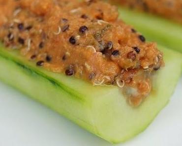 Gurkenschiffchen mit Quinoafüllung nachgemacht