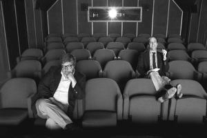 Roger Ebert (links) mit seinem langjährigen Kollegen Gene Siskel (rechts)