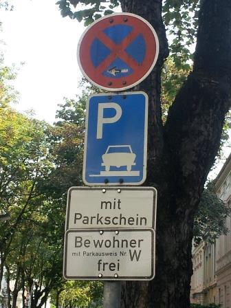Parken. Nur für Anwohner.