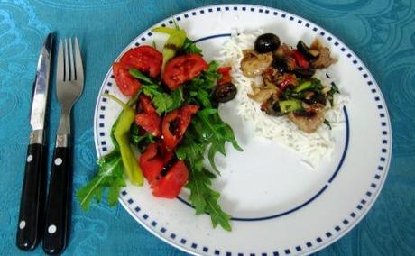 Pollo a l'Arrieta Probierportion mit Salat