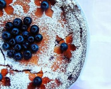 kleines Wochenendsüß: Käsekuchen mit Blaubeeren