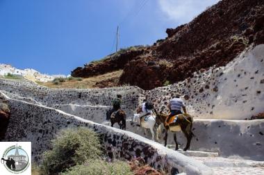 Eselreiten auf Santorini