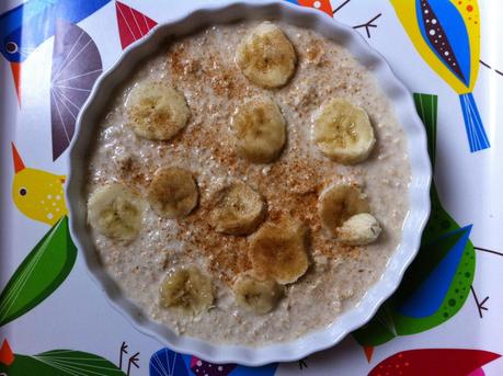 Baked Oatmeal - Gebackenes Porridge mit Bananen