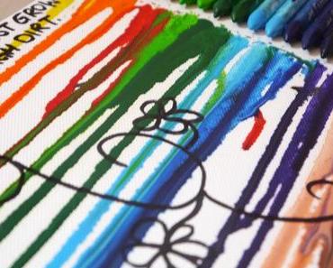 DIY: Melted Crayon Art