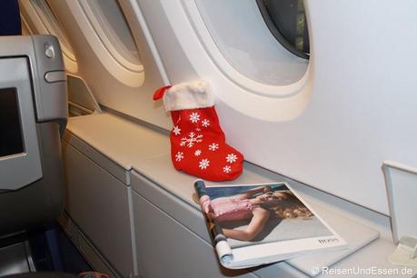 Weihnachten in der A380 beim Flug LH572 nach Johannesburg