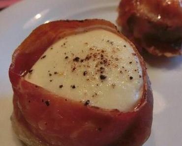 Feige mit Ziegenkäse in San Daniele-Schinken