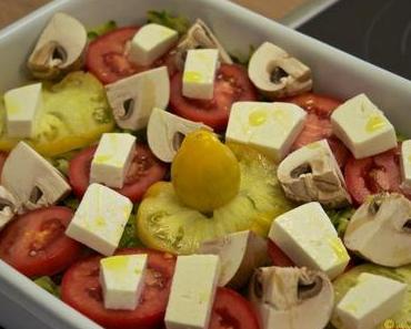 Buchweizenpolenta-Gemüseauflauf