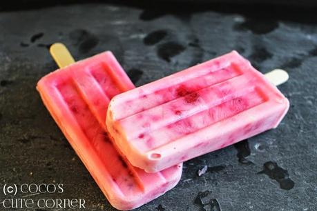 Himbeer-Joghurt Popsicles - mein neues Lieblingseis