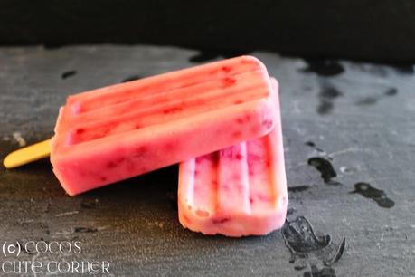 Himbeer-Joghurt Popsicles - mein neues Lieblingseis