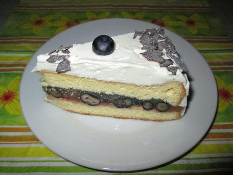 KW32/2014 - Die Leckereien der Woche - Blueberry-Vanilla-Torte